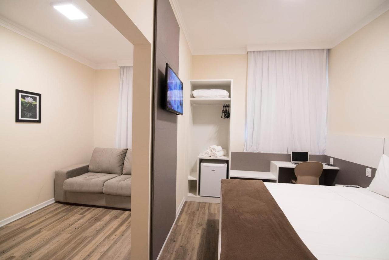 Hotel H2 Congonhas Bagian luar foto A typical room at the hotel
